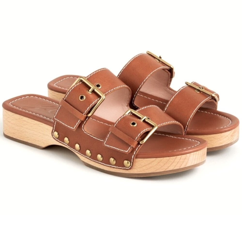 New no box J CREW double buckle sandal